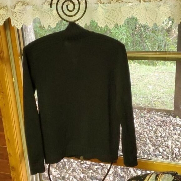 Ralph Lauren Lauren Jean Co Full‎ Zip Leather Embellishments Sweater Sz S Jacket - Picture 7 of 11